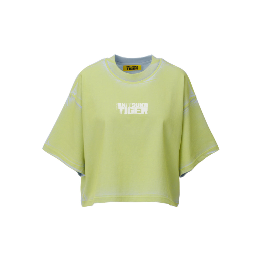 Onitsuka Tiger PRINTED SS25 T Shirt Women's Light Blue/Yellow