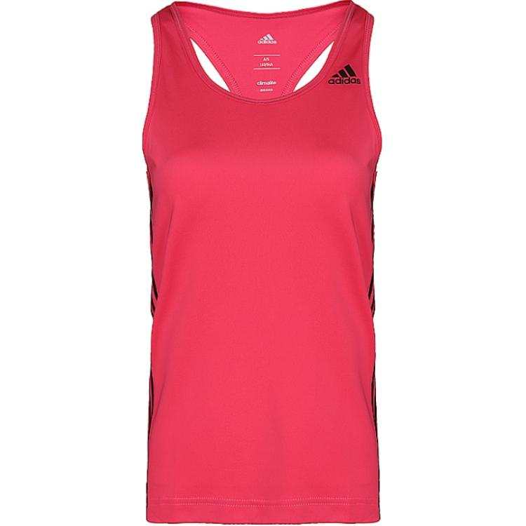 Adidas Adidas Tank Tops Women's Red Crew Neck Moderate Racerback