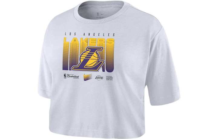 Nike Nike Crop Tops Women's White Crew Neck Moderate