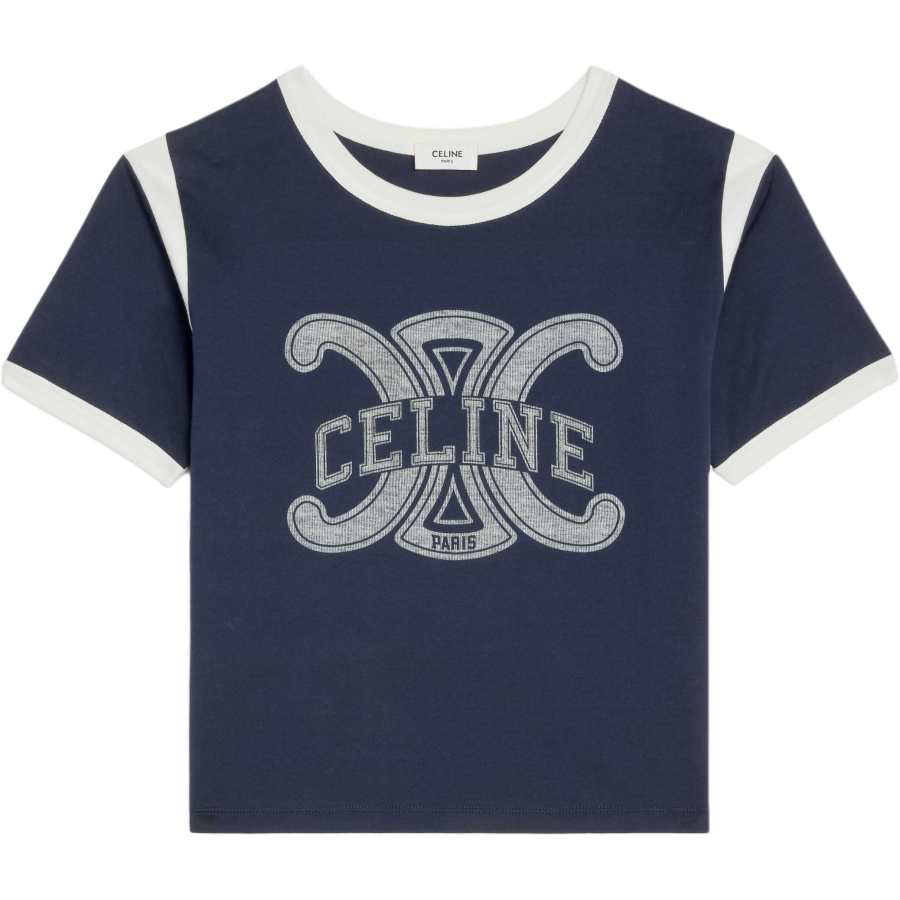 CELINE CELINE Triomphe Regular T-shirt In Cotton Jersey