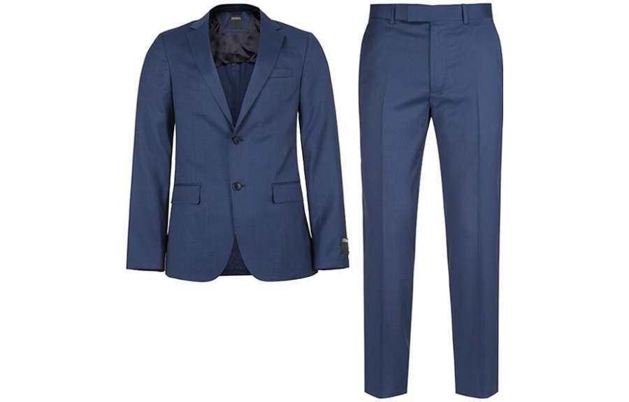 Ermenegildo Zegna Business Suits Men's Suit Collar Moderate