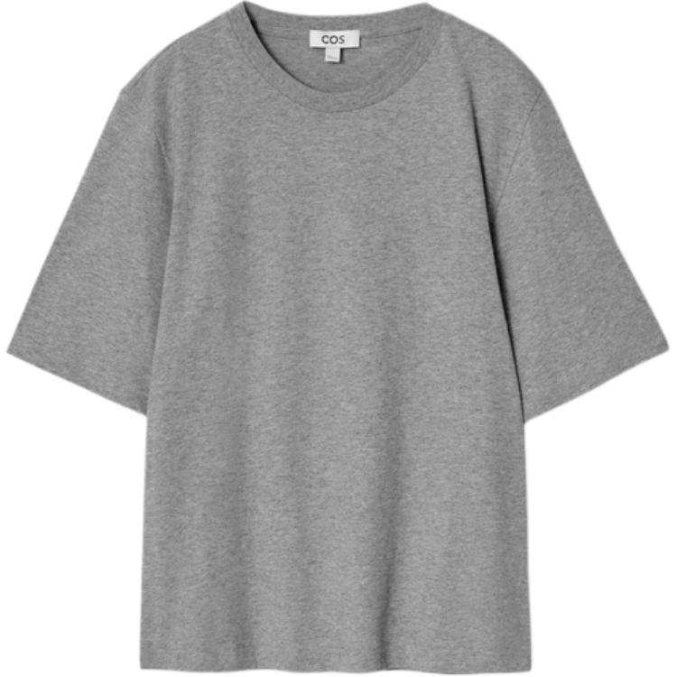 COS T Shirts Women's Gray Crew Neck