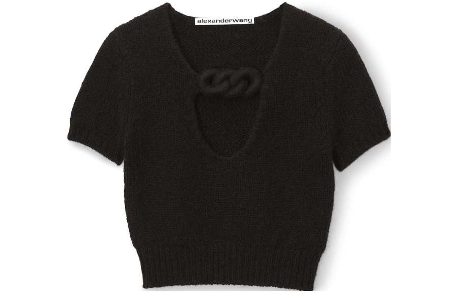 Alexander Wang Alexander Wang Circle Cut Out Knit Top