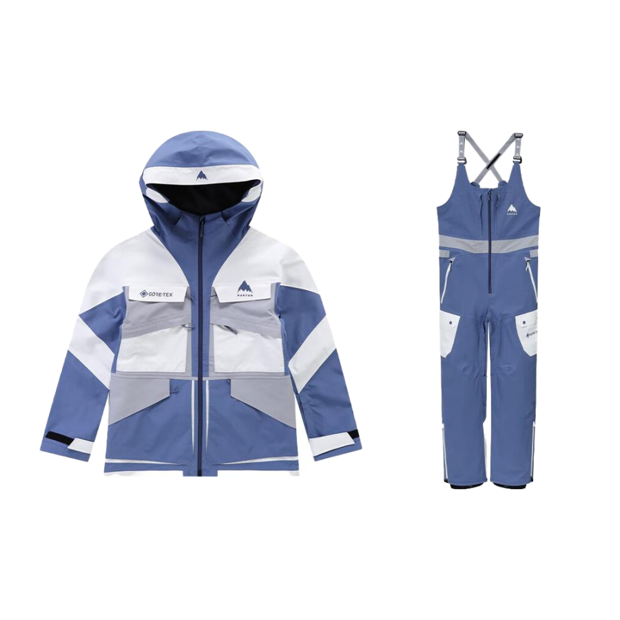 BURTON AIZAWA GORE TEX 2L Ski Suit Set Unisex Blue