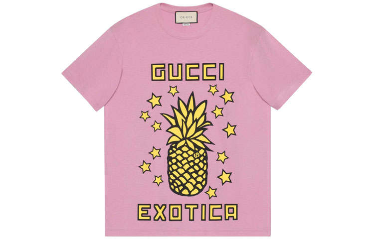 GUCCI 【Previous Season】Exotica pineapple-print T-shirt