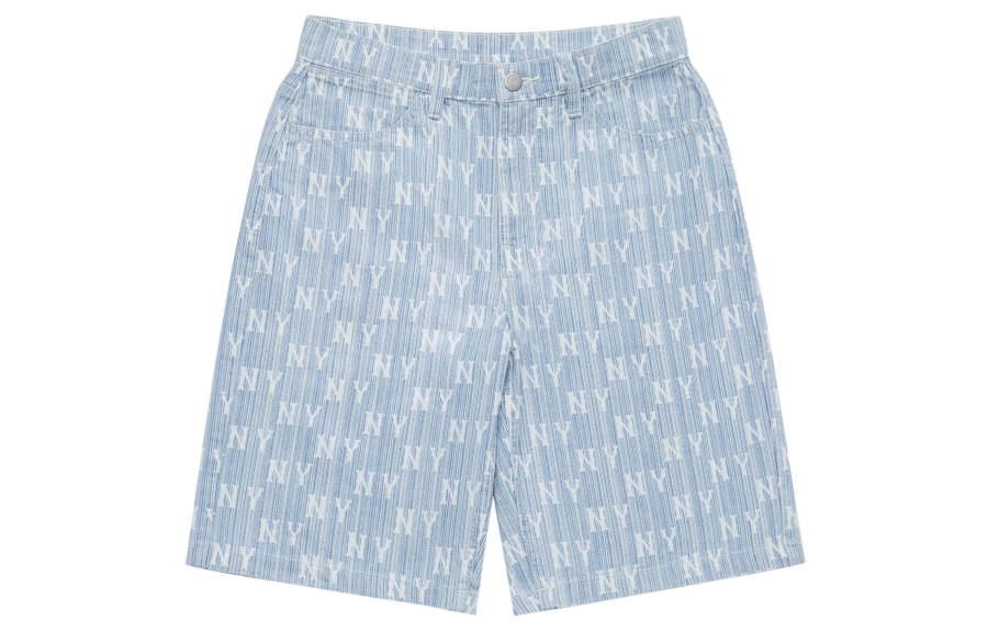 MLB MLB MEN'S CLASSIC MONOGRAM STRIPE DENIM SHORTS NEW YORK YANKEES