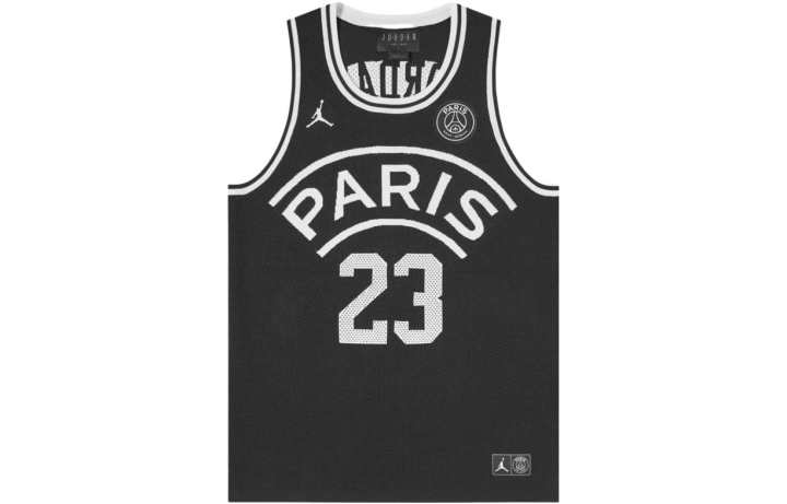 Jordan Jordan Paris Saint Germain Basketball Jerseys Men's Black Moderate Other