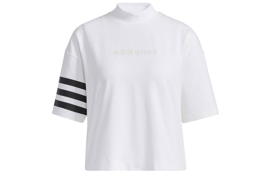 Adidas Neo Drop Shoulder Sleeve T Shirt Women's White
