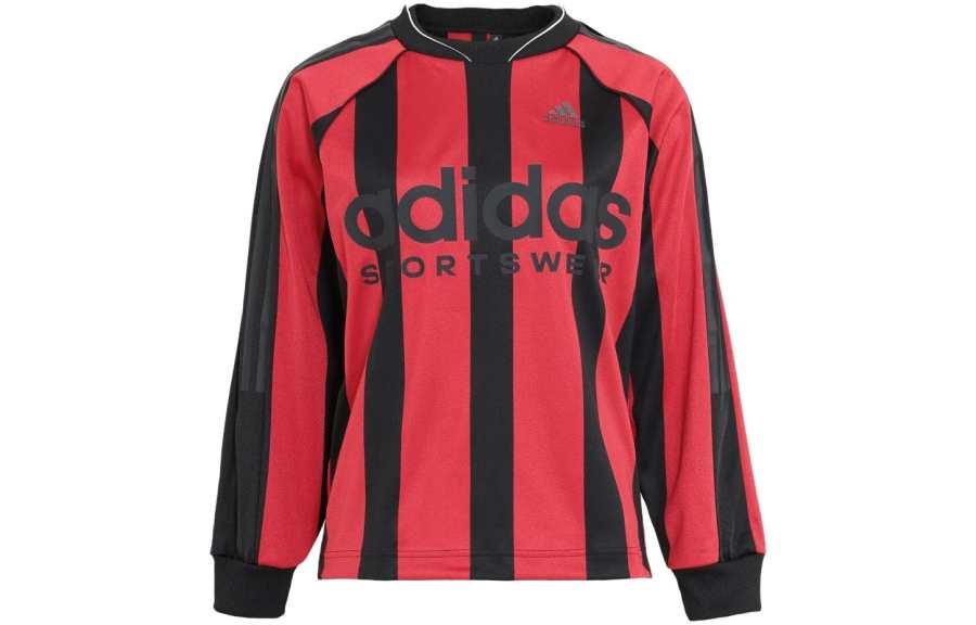 Adidas Adidas T Shirts Women's Red Crew Neck Moderate Straight Fit