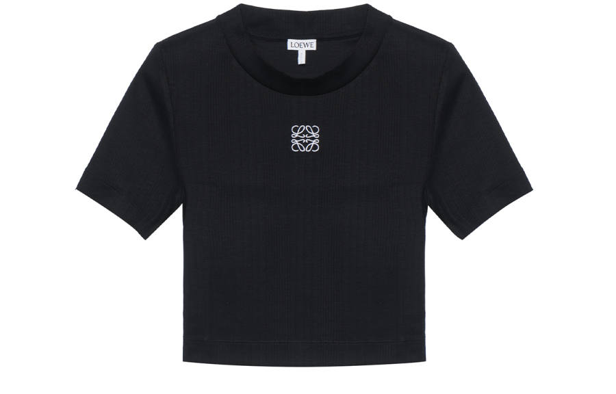 LOEWE SS23 Crop Top Women's Black
