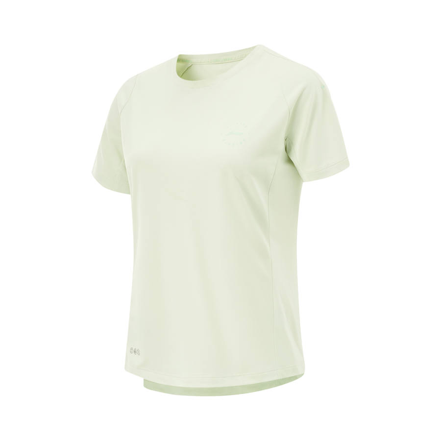 Li-Ning Li Ning Running Collection T Shirt Women's Soft Aqua Green