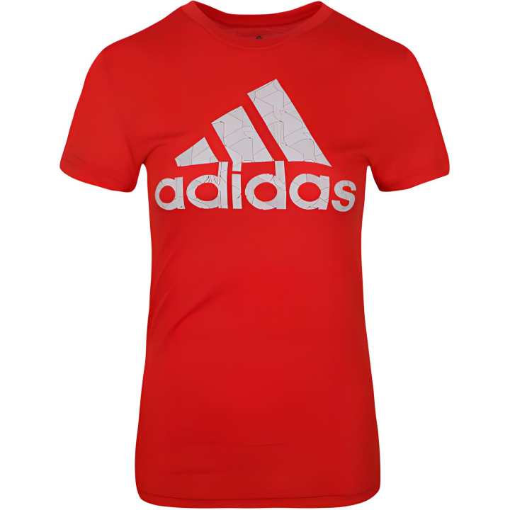 Adidas Adidas T Shirts Women's Red Crew Neck Moderate