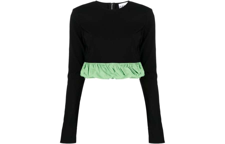 GANNI FW22 Crop Top Women's Black