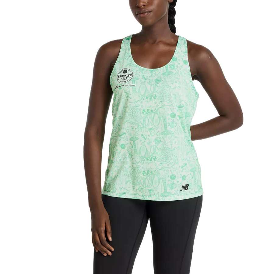 New Balance New Balance RBC Brooklyn Tank Top Women's Green Print