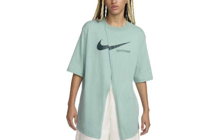Nike Nike T Shirts Women's Mineral Crew Neck Moderate Straight Fit