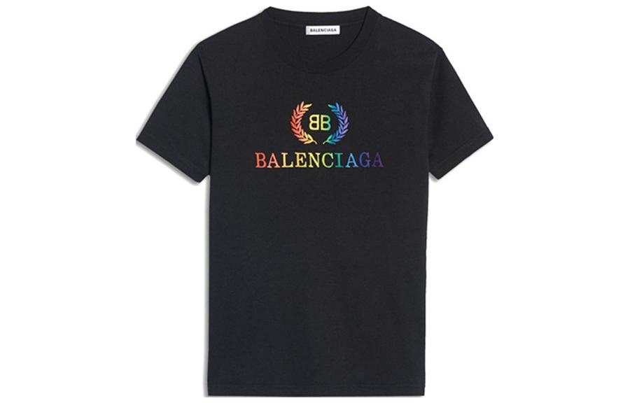 Balenciaga T Shirt, Regular Fit Women's Black