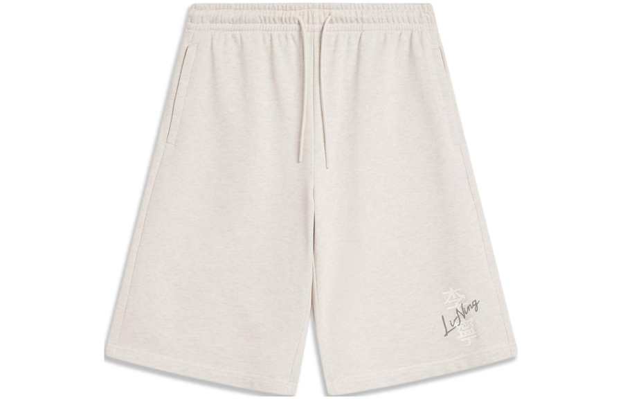 Li-Ning Li Ning Sports Life Collection Sports Shorts Men's Heather Gray Tile Gray