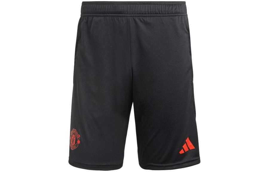 Adidas Adidas Manchester United Soccer Bottoms Men's Black Moderate Straight Fit Pants