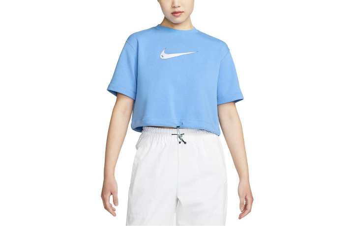 Nike Nike Sportswear Swoosh Women's Short-Sleeve Crop Top Blue