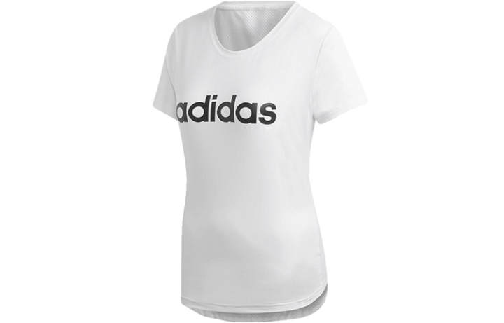 Adidas Adidas T Shirts Women's White Crew Neck Thin Straight Fit