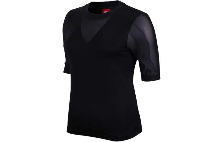 Nike Nike T Shirts Women's Black Crew Neck Moderate Straight Fit