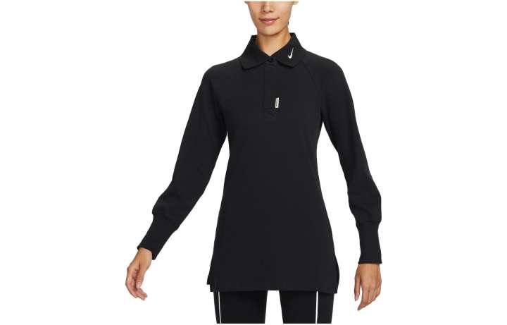 Nike Nike T Shirts Women's Black Lapel Moderate Straight Fit