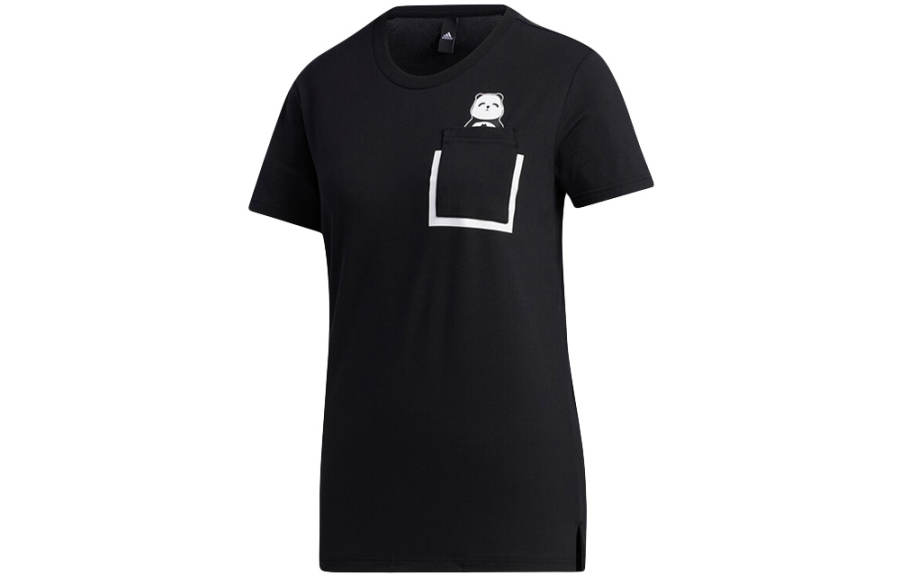 Adidas Adidas Drop Shoulder Sleeve T Shirt Women's Black