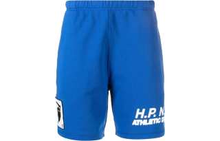 Heron Preston patch-detail track shorts