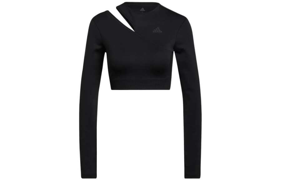 Adidas Adidas T Shirts Women's Black Crew Neck Straight Fit
