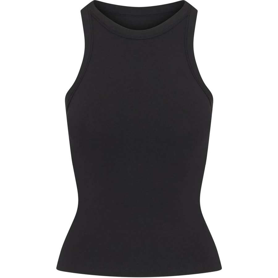 Skims COTTON JERSEY CREW NECK TANK Top Women's SOOT/Smoke Gray