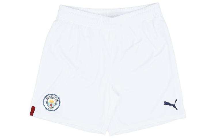 PUMA Manchester City Home Soccer Bottoms Men's White Moderate Straight Fit Pants