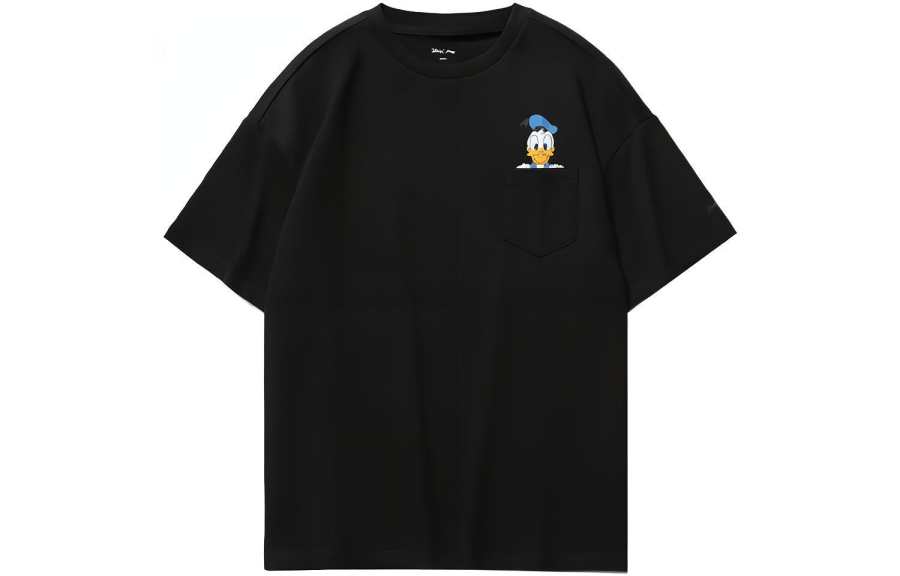 Li-Ning Li Ning x Disney Drop Shoulder Sleeve T Shirt Women's Black