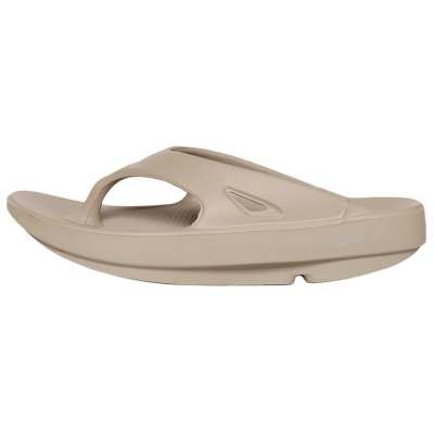 OOFOS Abrasion Resistant Abrasion Resistant Flip Flops Unisex Khaki Brown