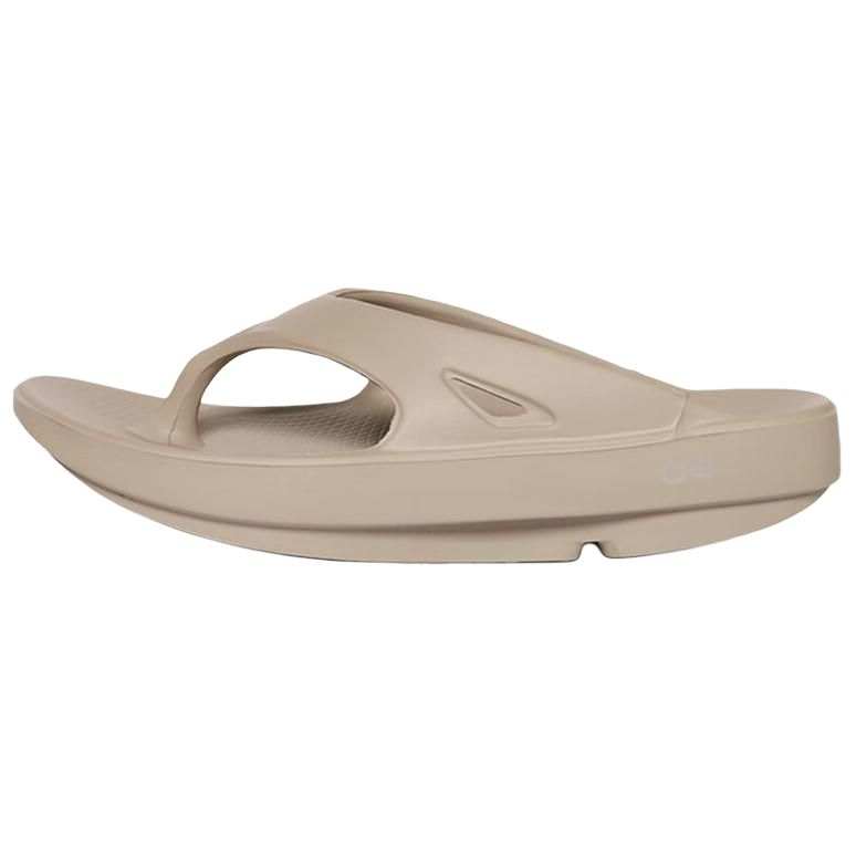 OOFOS Abrasion Resistant Abrasion Resistant Flip Flops Unisex Khaki Brown