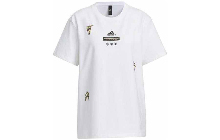 Adidas Adidas T Shirts Women's White Crew Neck Moderate Straight Fit