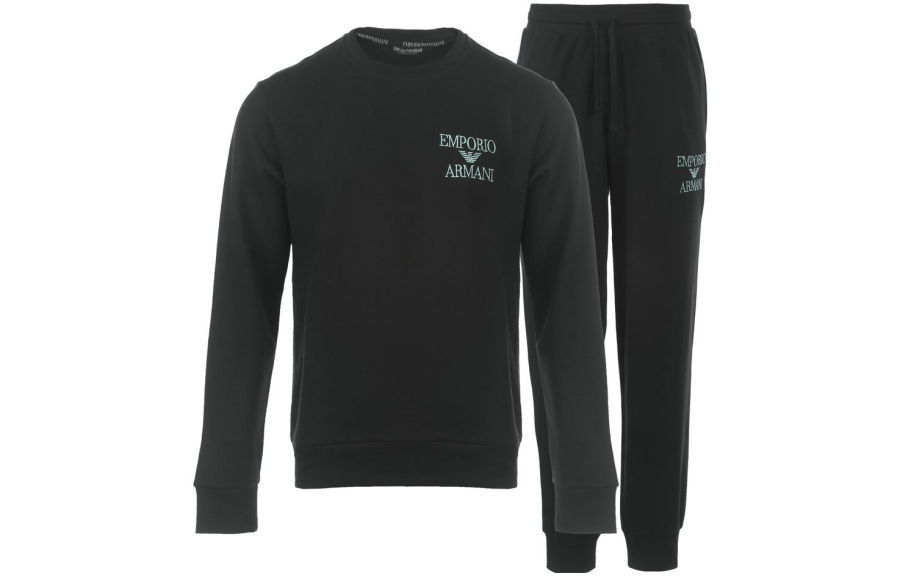 EMPORIO ARMANI 【Best of: PromotionsPrevious Season】logo-embroidered loungewear set