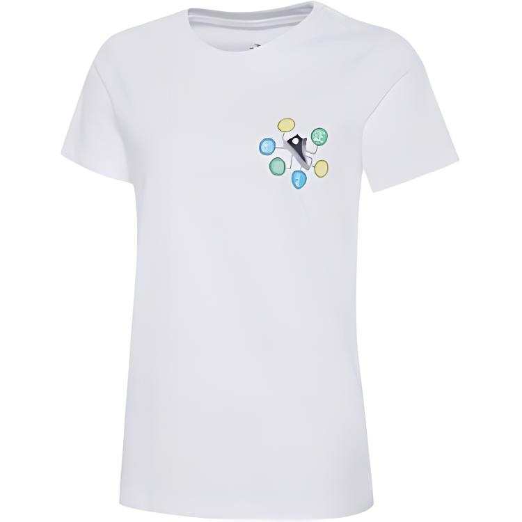Converse Drop Shoulder Sleeve T Shirt Women's White