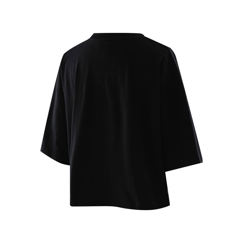 NBA Crew Neck Sports Minimalist Style Versatile Short Sleeved T Shirts Women's Black