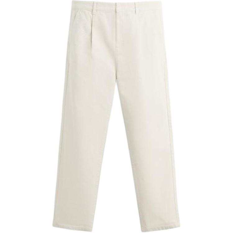 ZARA Casual Pants Men's Beige Moderate Straight Fit Pants