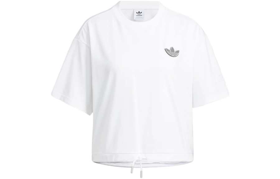 Adidas Originals ADICOLOR T Shirts Women's White Crew Neck Moderate