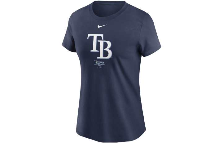 Nike Nike X MLB T Shirts Women's Marine Blue Crew Neck Moderate Straight Fit