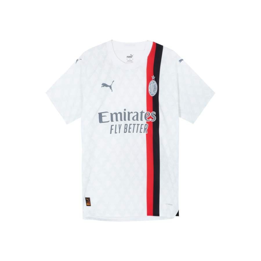 PUMA AC Beige Blue Soccer Jersey Player Edition Men's White
