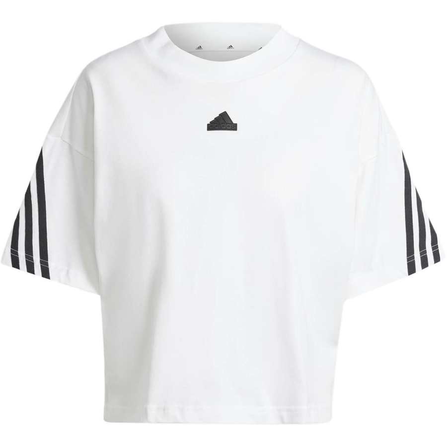 Adidas Adidas Clothing T Shirts Women's White Crew Neck Moderate