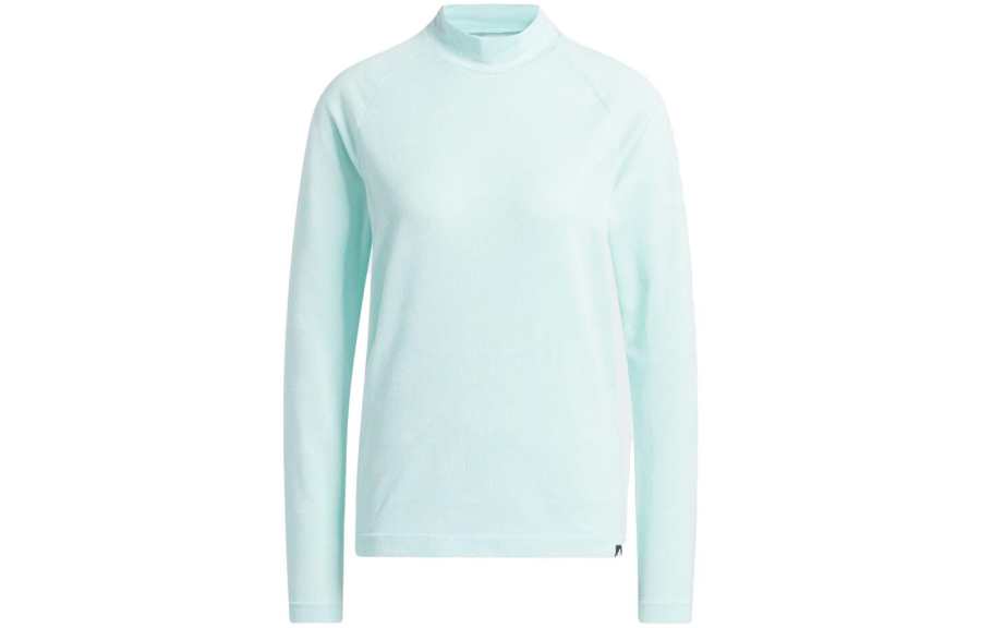 Adidas Adidas T Shirts Women's Light Blue Stand Collar Moderate Straight Fit