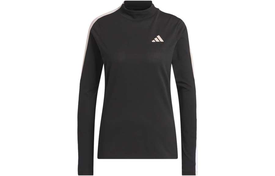 Adidas Adidas T Shirts Women's Black Half Turtleneck Moderate Straight Fit