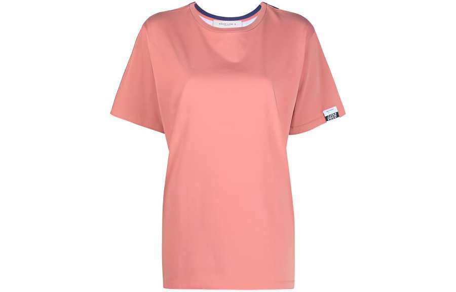 Golden Goose Drop Shoulder Sleeve T Shirt Women's Pink