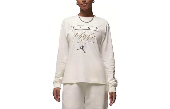 Jordan Jordan Drop Shoulder Sleeve T Shirt Women's Ivory