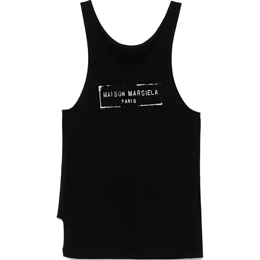 Maison Margiela Logo Printed Tank Top