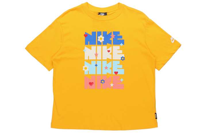 Nike Nike Drop Shoulder Sleeve T Shirt Women's Yellow