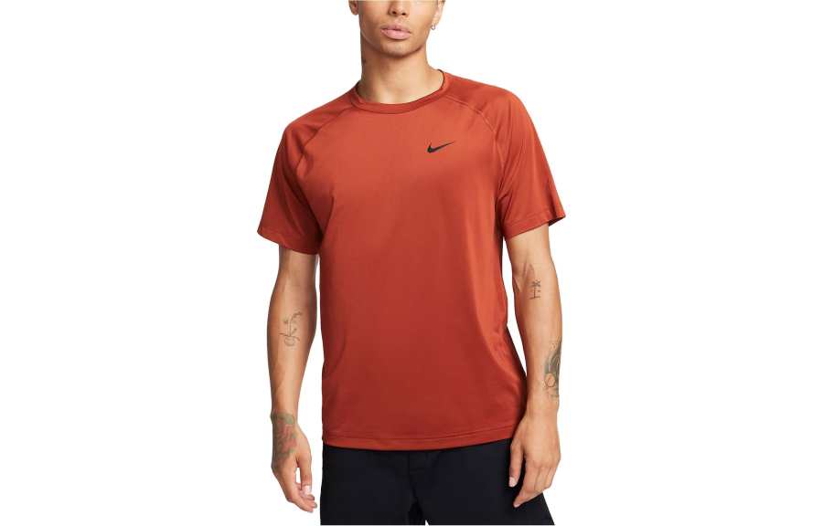 Nike Nike Fitness Clothing Men's Dark Orange Moderate Straight Fit